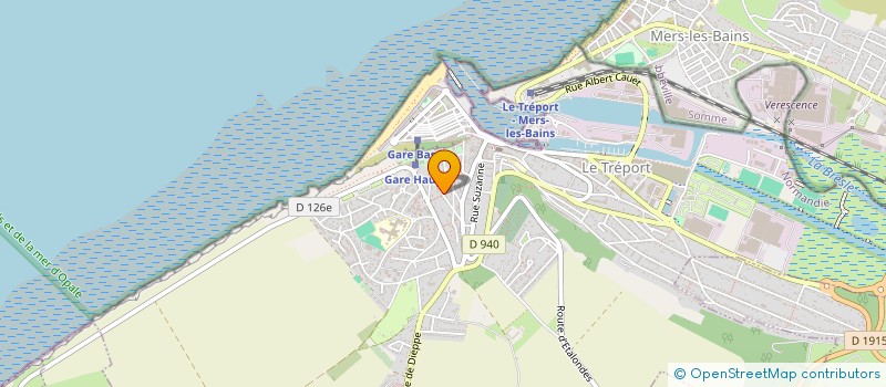 localisation de l'entreprise CAP LE TREPORT, JE PARTICIPE !  LE TREPORT