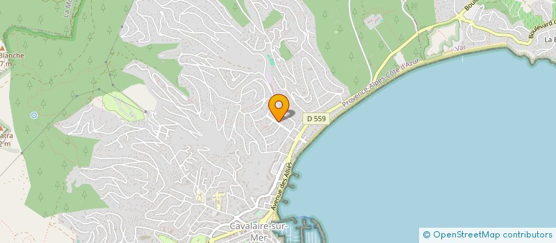 localisation de l'entreprise CAP LES NEREIDES à CAVALAIRE-SUR-MER