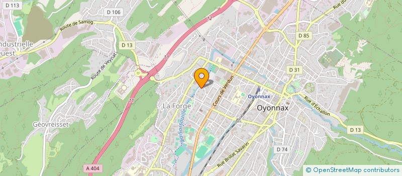 localisation de l'entreprise CAP LH à OYONNAX