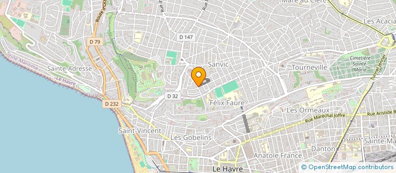 localisation de l'entreprise CAP LIGHT  LE HAVRE