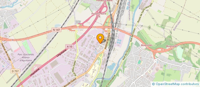 localisation de l'entreprise CAP LOCATION  POITIERS