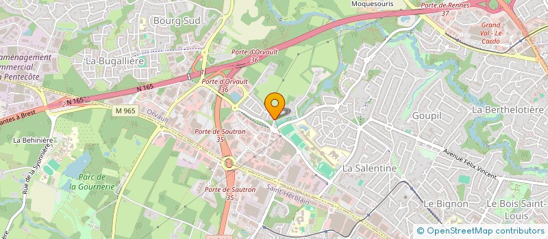 localisation de l'entreprise CAP LOEUR à ORVAULT