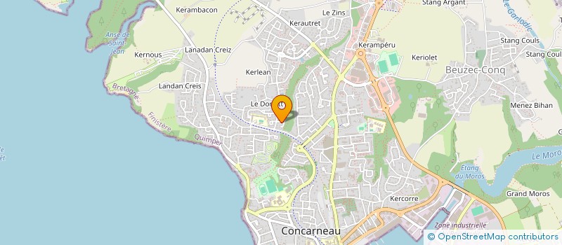 localisation de l'entreprise CAP LOGIS BREST  CONCARNEAU