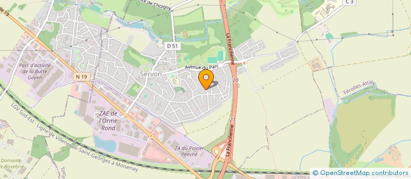 localisation de l'entreprise CAP'LOGIS PRO  SERVON