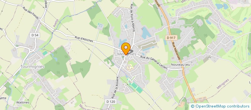 localisation de l'entreprise CAP LOISIRS  MERIGNIES