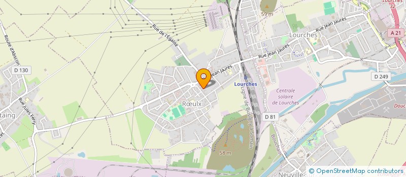 localisation de l'entreprise CAP LOISIRS à ROEULX