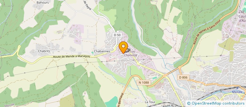 localisation de l'entreprise CAP LOZERE NATURE ET PATRIMOINE  MENDE