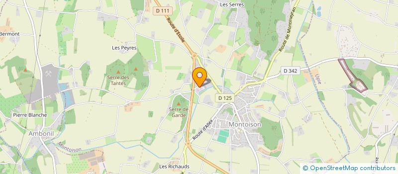 localisation de l'entreprise CAP LR  MONTOISON