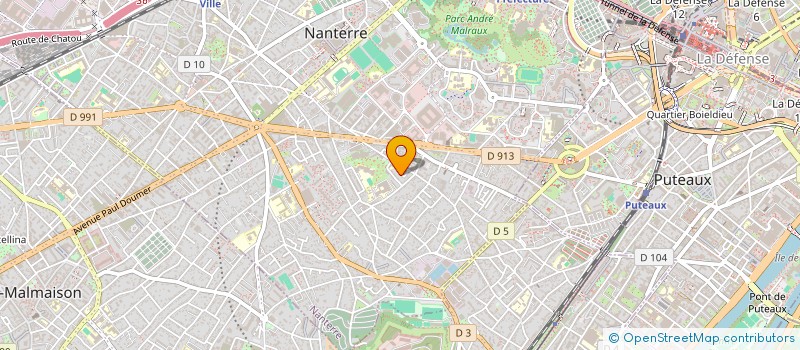 localisation de l'entreprise CAP LS  NANTERRE