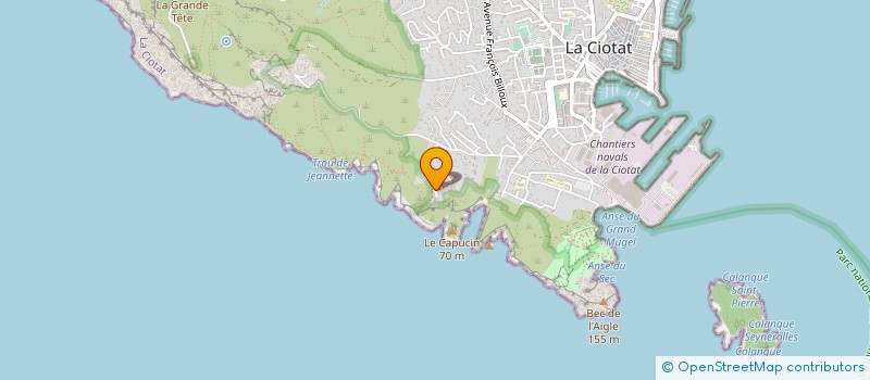 localisation de l'entreprise CAP MAINTENANCE  LA CIOTAT