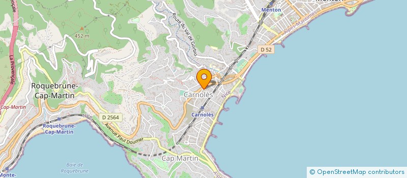 localisation de l'entreprise CAP MARTIN DISTRIBUTION à ROQUEBRUNE-CAP-MARTIN