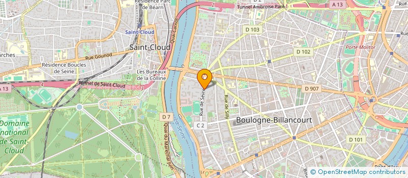 localisation de l'entreprise CAP-MAX à BOULOGNE-BILLANCOURT