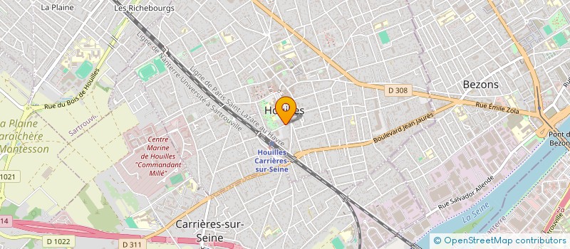 localisation de l'entreprise CAP MAX  HOUILLES