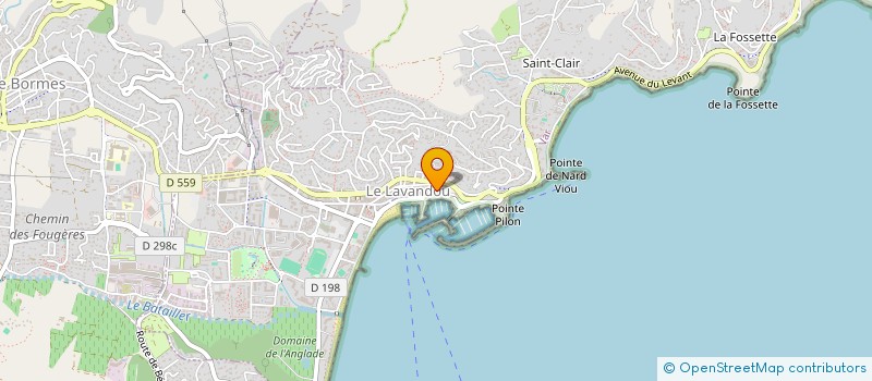 localisation de l'entreprise CAP MED GROUP  LE LAVANDOU