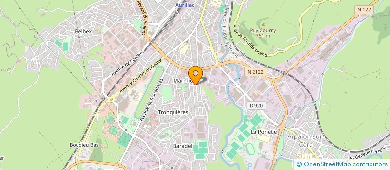 localisation de l'entreprise CAP MEDIA AGENCY à AURILLAC