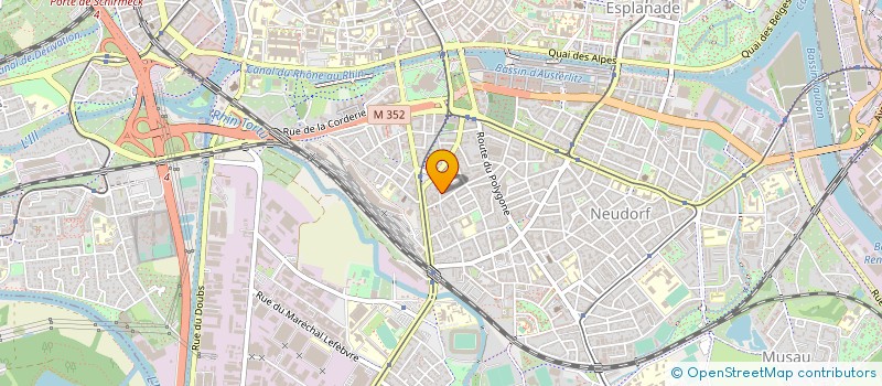 localisation de l'entreprise CAP MEINAU CANARDIERE à STRASBOURG