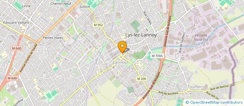 localisation de l'entreprise CAP MEN  LANNOY