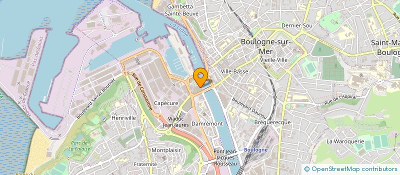 localisation de l'entreprise CAP MER à BOULOGNE-SUR-MER