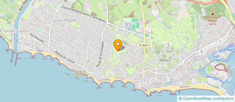 localisation de l'entreprise CAP MER ET LOISIRS  AGDE