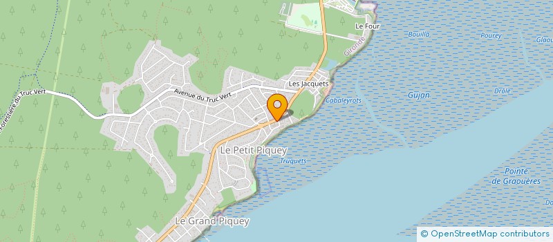 localisation de l'entreprise CAP MILLESIMES 33 à LEGE-CAP-FERRET