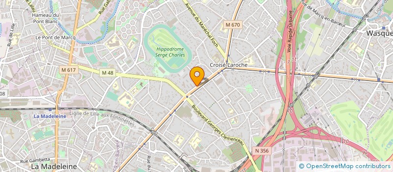 localisation de l'entreprise CAP MINCEUR à MARCQ-EN-BARŒUL
