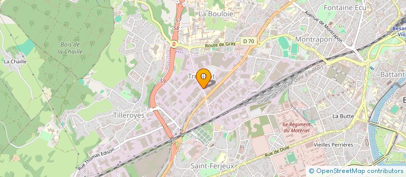 localisation de l'entreprise CAP MISEREY  BESANCON