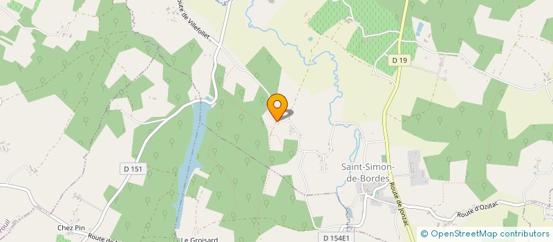 localisation de l'entreprise CAP MOBILITE 17  SAINT-SIMON-DE-BORDES