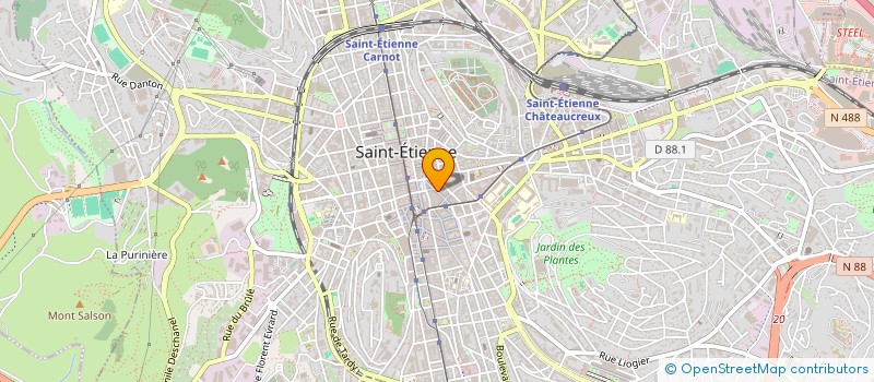 localisation de l'entreprise CAP MOD  SAINT-ETIENNE