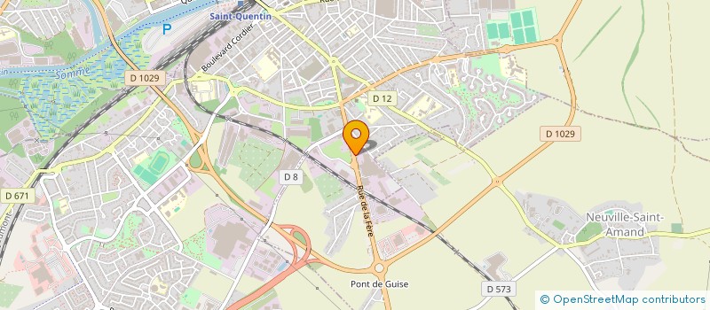localisation de l'entreprise CAP N SHOP à SAINT-QUENTIN