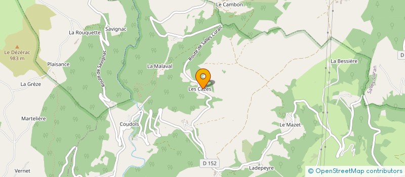 localisation de l'entreprise CAP NATURE 09  VIALA-DU-TARN