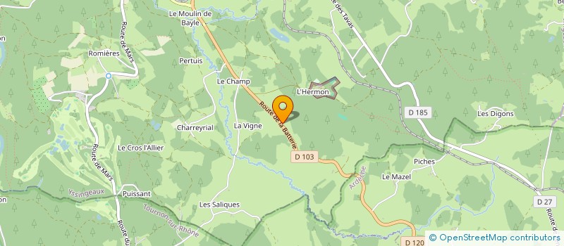 localisation de l'entreprise CAP NATURE à LE CHAMBON-SUR-LIGNON
