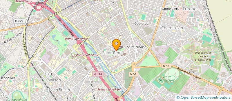 localisation de l'entreprise CAP NAZ à REIMS