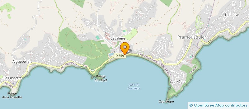 localisation de l'entreprise CAP NEGRE IMMOBILIER HOLDING - CAPNIH à LE LAVANDOU