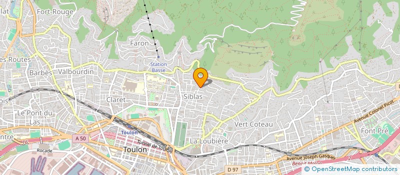 localisation de l'entreprise CAP NET  TOULON