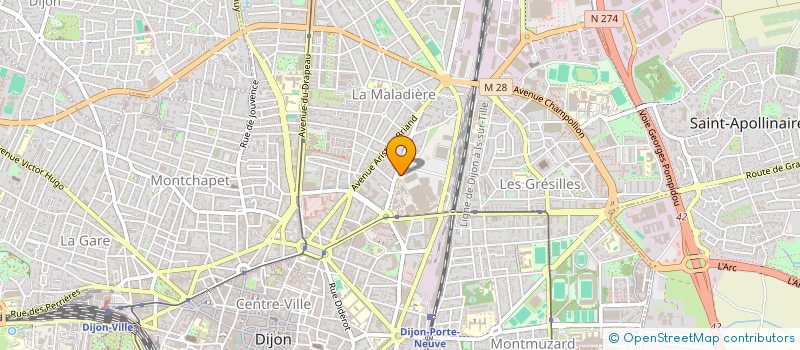 localisation de l'entreprise CAP NORD - ASSOCIATION DES ENTREPRISES DES ZONES INDUSTRIELLES DE DIJON/NORD ET DIJON/SAINT APOLLINAIRE à DIJON