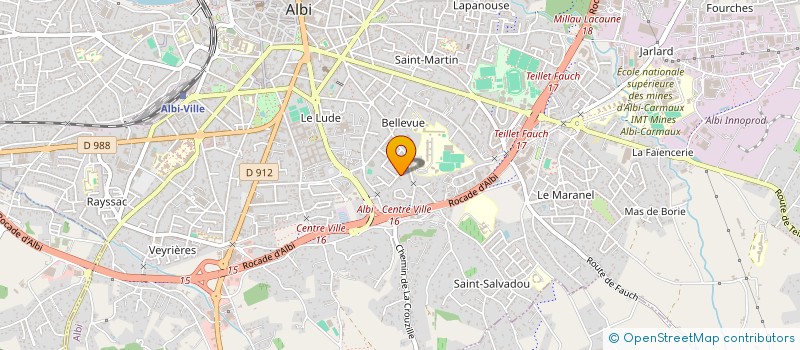 localisation de l'entreprise CAP NORD OUEST à ALBI
