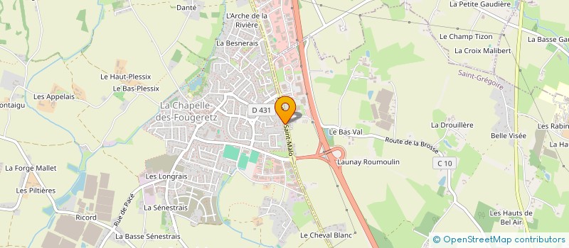 localisation de l'entreprise CAP NOTAIRES  LA CHAPELLE-DES-FOUGERETZ