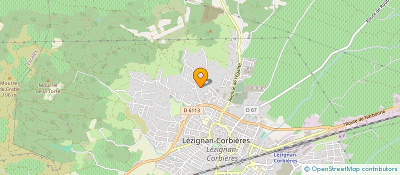 localisation de l'entreprise CAP NRJ  LEZIGNAN-CORBIERES