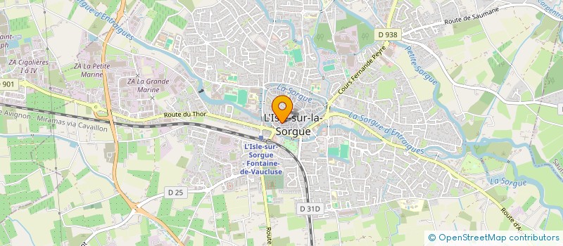 localisation de l'entreprise CAP NUMERIQUE à L'ISLE-SUR-LA-SORGUE