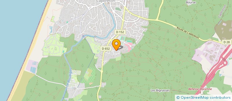 localisation de l'entreprise CAP O PAS CAP  CAPBRETON