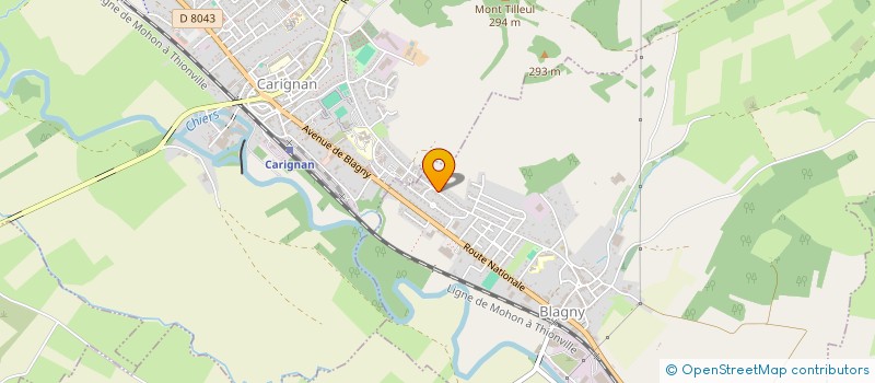 localisation de l'entreprise CAP O SUD  BLAGNY