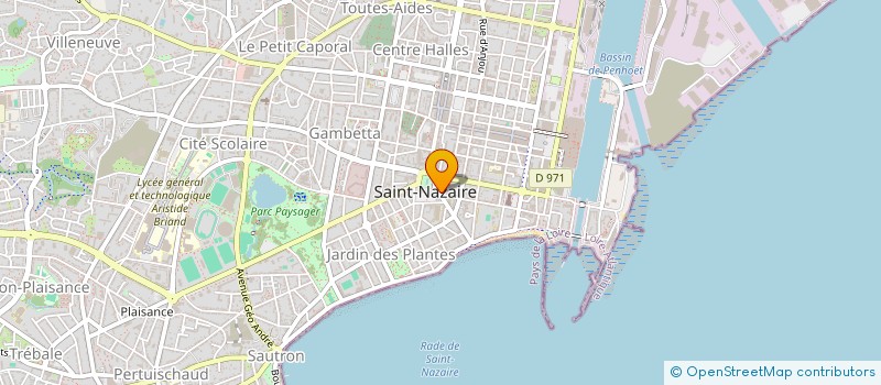 localisation de l'entreprise CAP OCEAN à SAINT-NAZAIRE