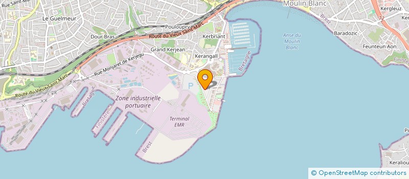 localisation de l'entreprise CAP OCEAN  BREST