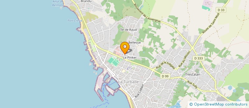 localisation de l'entreprise CAP OCEAN IMMOBILIER à LA TURBALLE