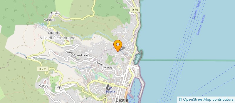 localisation de l'entreprise CAP OPTIC à BASTIA