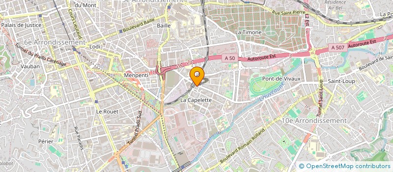 localisation de l'entreprise CAP OPTIQUE à MARSEILLE