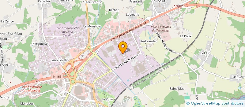 localisation de l'entreprise CAP ORIENT AUTOMOBILES  CAUDAN