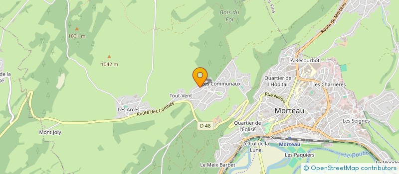 localisation de l'entreprise CAP OU PAS CAP  MORTEAU