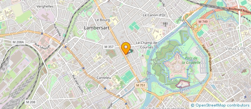 localisation de l'entreprise CAP OUEST à LAMBERSART