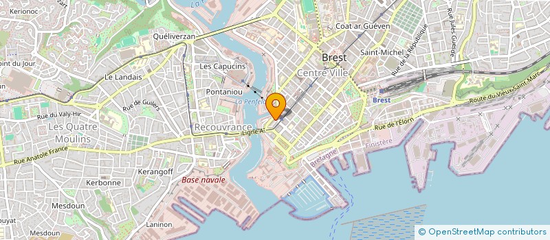 localisation de l'entreprise CAP OUEST  BREST